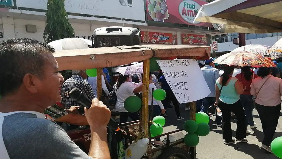 marcha, pepenadores, basura